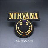 Rock Music Metal Band Patches Iron On For Clothing Punk Embroideried Patch Badges Clothes Stickers DIY Appliques Stripes - webtekdev