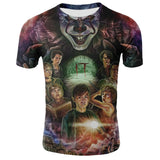 Horror Movie It Penny Wise Clown Joker 3D Print Tshirt Men/Women Hip Hop Streetwear Tee T shirt 90s Boys Cool Clothes Man Tops - webtekdev