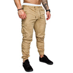 2019 Autumn Cargo Pants Men Casual Military Sweatpants Patchwork Drawstring Trousers Army Joggers Pants Mens Sport Trousers - webtekdev