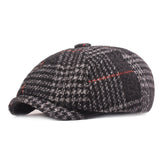 RoxCober Winter Hats Warm Wool Thicken Newsboy Caps for mens Vintage Octagonal Hat Detective Painter Hats Retro Flat Caps 399 - webtekdev