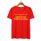 Written and Directed By Quentin Tarantino Letters T-shirt Tumblr Hipsters Funny Harajuku Vintage T Shirt Womens Summer 2020 New - webtekdev