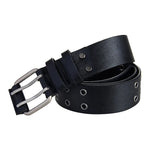 Leather Belt Double Pin Buckle - webtekdev