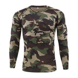 Men's Quick Dry Tactical Camouflage T-shirt Breathable Casual O-Neck Long Sleeve Shirt Combat Camo Army T Shirts Military Tops - webtekdev