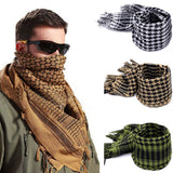Fashion Mens Lightweight Square Outdoor Shawl Military Arab Tactical Desert Army Shemagh KeffIyeh Arafat Scarf Fashion - webtekdev