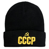 NXYY 4 Types 3D Embroidery Knitted Hats CCCP Letter USSR Soviet Badges Sickle Hammer Russia Emblem Communism Beanie Hat Souvenir - webtekdev