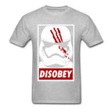 Fashion Printed On Short Sleeve Tops & Tees Disobey Trooper Star Wars Tshirt Oversized Crewneck Pure Cotton Tee Shirt Mens - webtekdev