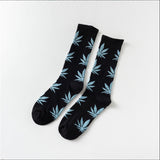 Moda Socmark Funny Socks Men Comfortable High Quality Cotton Happy Hemp Leaf Maple Casual Long Weed Crew Sock Dress Harajuku - webtekdev
