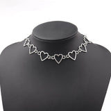 1 Set Men's Punk Gothic Necklaces&Bracelets Set Alloy Barbed Wire Brambles Necklace&Bracelet Jewelry Hip-pop Choker&Bangle - webtekdev