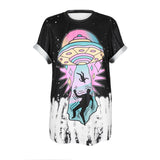 ISTider New Summer Style Men T-Shirt Streetwear Punk UFO Printed Short Sleeve Casual Loose Men T Shirt Hip-hop Top Tee Shirt - webtekdev