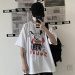 White Basic Funny Rabbit Print Unisex T-shirts 2020 Female Man Cute Cartoon Hip-pop T Shirt 2020 Summer Outdoor Harajuku Top New - webtekdev