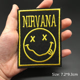 Rock Music Metal Band Patches Iron On For Clothing Punk Embroideried Patch Badges Clothes Stickers DIY Appliques Stripes - webtekdev