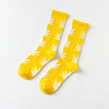 Moda Socmark Funny Socks Men Comfortable High Quality Cotton Happy Hemp Leaf Maple Casual Long Weed Crew Sock Dress Harajuku - webtekdev