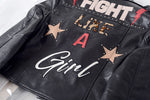 2020 New Fashion Spring Printed Letters Pu Leather Jacket Women Rivet Beading Locomotive Short Basic Streetwear Faux Jacket Coat - webtekdev