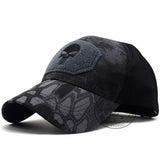 LIBERWOOD Punisher Skull Multicam Operator Cap Men Mesh summer Fitted Tactical Cap Special Force Sniper SWAT Hat place patch OD - webtekdev