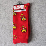 Marvel Comics Hero General Mens Socks cartoon Iron Man Captain America Knee-High Warm Stitching pattern Antiskid Casual Sock - webtekdev