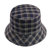 FOXMOTHER New Black White Plaid Check Bucket Hats Fishing Caps Women Mens - webtekdev