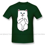 Lord Nermal T Shirt Nasty Cat T-Shirt Fashion Man Tee Shirt Funny Short-Sleeve Oversize 100 Cotton Printed Tshirt - webtekdev