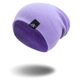Cotton Blends Hip Hop Beanies For Girl Winter Cap Label Knitted Hat Female Unisex Solid Color Bonnet Casual Slouchy Skullies - webtekdev