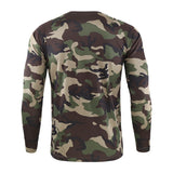 Men's Quick Dry Tactical Camouflage T-shirt Breathable Casual O-Neck Long Sleeve Shirt Combat Camo Army T Shirts Military Tops - webtekdev