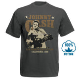 Custom T Shirts Men'S Crew Neck Short Sleeve Best Friend Johnny Cash Shirts - webtekdev
