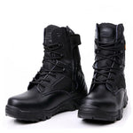 UPUPER Army Boots Men Tactical Military Boots Outdoor Special Force Leather Shoes Men Safety Combat Boots Plus Size 39-46 - webtekdev