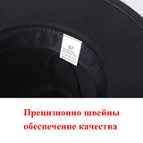 Fedora Hat Men Women Imitation Woolen Winter Women Felt Hats Men Fashion Black Top Jazz Hat Fedoras Chapeau Sombrero Mujer 2019 - webtekdev
