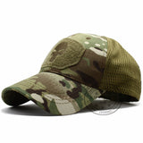 LIBERWOOD Punisher Skull Multicam Operator Cap Men Mesh summer Fitted Tactical Cap Special Force Sniper SWAT Hat place patch OD - webtekdev