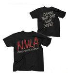 N.W.A. T-Shirt Straight Outta Compton Classic Logo T Shirt NWA Movie Rap Hip Hop Ice Cube Eazy E For Men euro Size XS-3XL - webtekdev