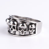 FDLK   Personality Men's Fashion  Skull Band Ring Hip Hop Punk Gothic Engagement Jewelry Rings Size 6-13 - webtekdev
