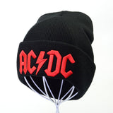 winter ACDC embroidery letter knitted cap men women winter hats acdc rock beanie hat outdoor warm knitting beanie caps ski cap - webtekdev