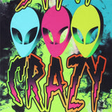 ISTider Alien Printed Punk T Shirt for Girls Boys STAY CRAZY Letters Print Hip Hop Tee Shirts Men Women Summer Loose Tshirt - webtekdev