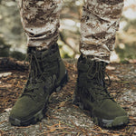 Tactical Military Combat Boots Men Suede Leather US Army Hunting Trekking Camping Mountaineering Winter Work Shoes Boats JKPUDUN - webtekdev