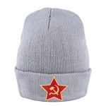 Women Streetwear Winter Beanie Hat Men Elastic Bonnet Communism Icon Printing Fashion Hat Spring Outdoor Sports Skull Cap - webtekdev