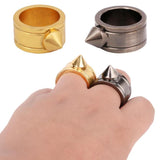 Creative Cool Brass Knuckles Zinc Alloy Self-Defense Escape Ring Anti-wolf Protective Equipment Outdoor Portable Punk Rings Hot - webtekdev