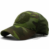 LIBERWOOD Punisher Skull Multicam Operator Cap Men Mesh summer Fitted Tactical Cap Special Force Sniper SWAT Hat place patch OD - webtekdev