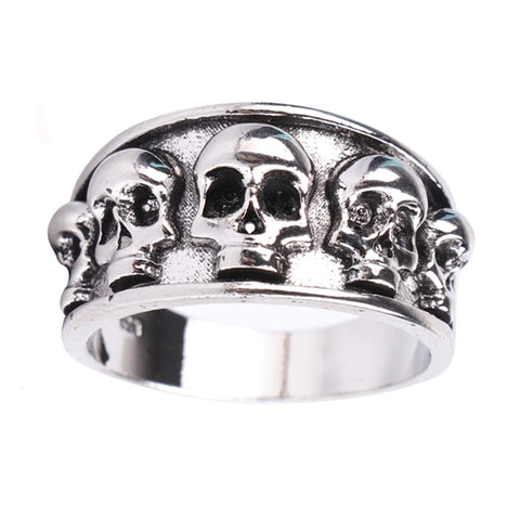 FDLK   Personality Men's Fashion  Skull Band Ring Hip Hop Punk Gothic Engagement Jewelry Rings Size 6-13 - webtekdev