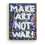 Make Art Not War Pop Art Vintage Poster Prints Oil Painting On Canvas Wall Art Murals Pictures For Living Room Decoration - webtekdev