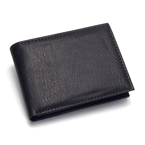 Casual Men's Wallets Leather Solid Luxury Wallet Men Pu Leather - webtekdev