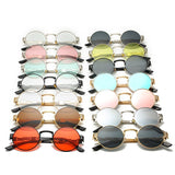 Oulylan Round Metal Steampunk Sunglasses Women Men Fashion Gothic Sun Glasses Luxury Brand Designer High Quality Eyewear UV400 - webtekdev