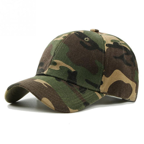 New Fashion Adjustable Unisex Army Camouflage Camo Cap Casquette Hat Baseball Cap Men Women Casual Desert Hat #H1020 - webtekdev