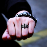 Steel soldier Celtic viking Nordise ring stainless steel popular nature signet women engagement party jewelry - webtekdev