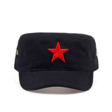 2018 Cotton% High quality Five STARS gas hole Baseball Caps Service Army Hat Patrol flat hats Hip Hop canvas Snapback cap hats - webtekdev