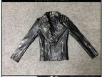 Idopy Men`s Faux Leather Jacket Rivet Party Stage Performance Costume Studded Motorcycle PU Fake Leather Jacket and Coat - webtekdev