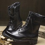 Steel Toe Military Genuine leather boots men Combat bot Infantry tactical boots askeri bot army bots army shoes erkek ayakkabi - webtekdev