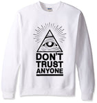 2019 hoodies men sweatshirt spring winter Dont Trust Anyone Illuminati All Seeing Eye printed fashion cool men's sportwear kpop - webtekdev