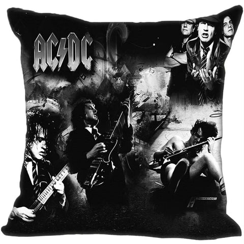 Custom Decorative Pillowcase Music Band Acdc Style Square Zippered Pillow Cover 35X35,40x40,45x45cm(One Side)180516-54 - webtekdev