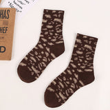 Casual Stretch Fashion Personality High Quality Soft Leopard Short Socks Popular Women's Socks For Female Girl Cotton Sock WD001 - webtekdev