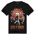 Men/Women t shirt Fashion guns n roses Tshirts Summer Tops Tees GnR Rock T-shirt Men loose t-shirts Plus Size - webtekdev