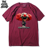 COOLMIND QI0320A summer cool 100% cotton printed funny men T shirt new design short sleeve casual mal cewneck Tshirt for men - webtekdev