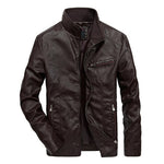 Men Motorcycle Leather Jackets 4XL 5XL Man Pu Streetwear Coat Mans Bomber Suits Windbreaker LBZ32 - webtekdev